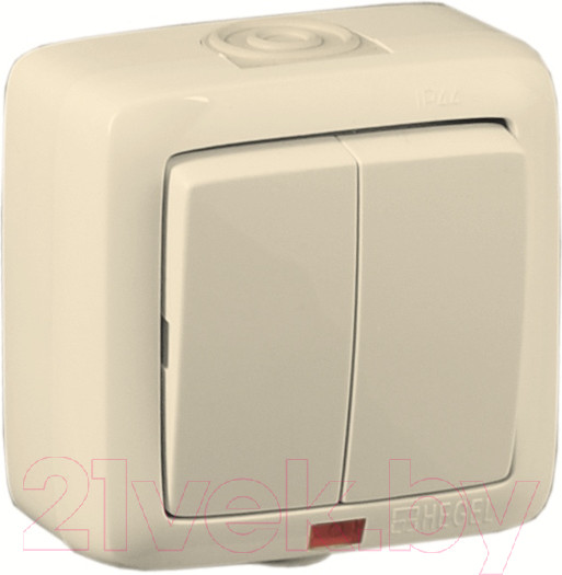 Изображение товара Выключатель Hegel Alfa ВА10-252-01 (слоновая кость)
