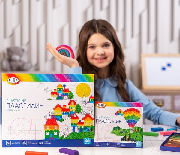 Изображение товара Пластилин ГАММА Классический / 281033 (12цв)