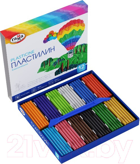 Изображение товара Пластилин ГАММА Классический / 281033 (12цв)