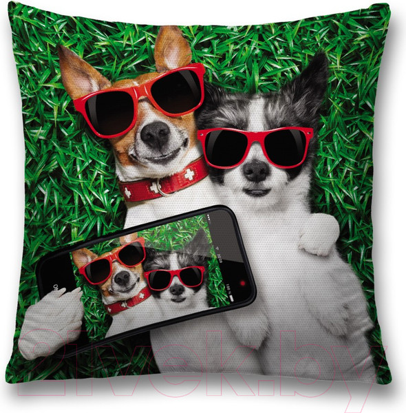 Изображение товара Наволочка декоративная JoyArty Селфи влюбленных / sl_91952