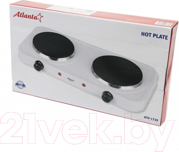 Изображение товара Электрическая настольная плита Atlanta ATH-1739  (белый)