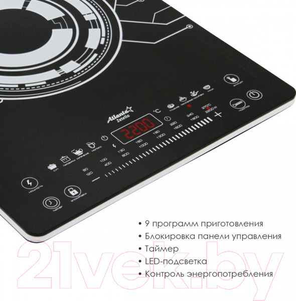 Изображение товара Электрическая настольная плита Atlanta ATH-1760 (черный)