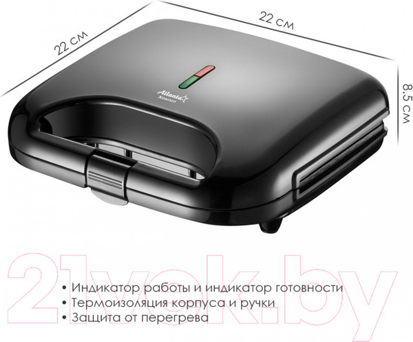 Изображение товара Вафельница Atlanta ATH-1078 (черный)