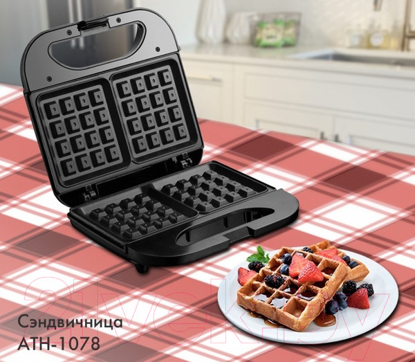 Изображение товара Вафельница Atlanta ATH-1078 (черный)