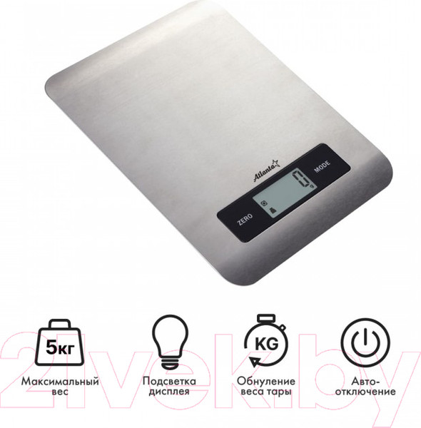 Изображение товара Кухонные весы Atlanta ATH-6196 (серебристый)