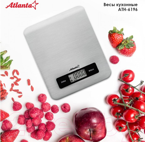 Изображение товара Кухонные весы Atlanta ATH-6196 (серебристый)