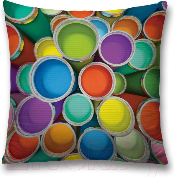 Изображение товара Наволочка декоративная JoyArty Палитра цветов / sl_6492