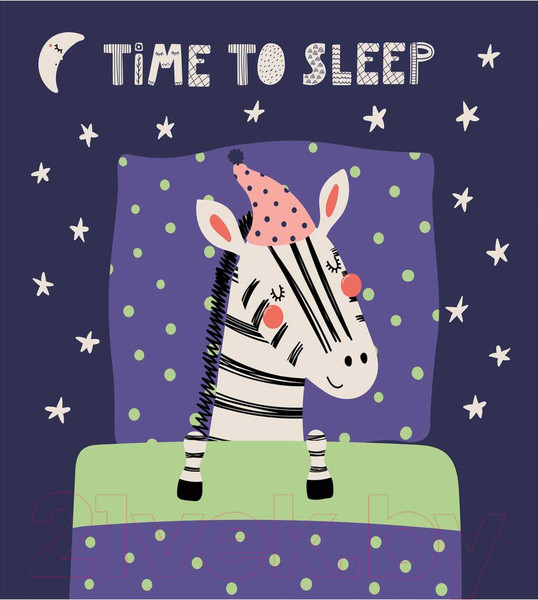 Изображение товара Наволочка декоративная JoyArty Спящая зебра / sl_77321