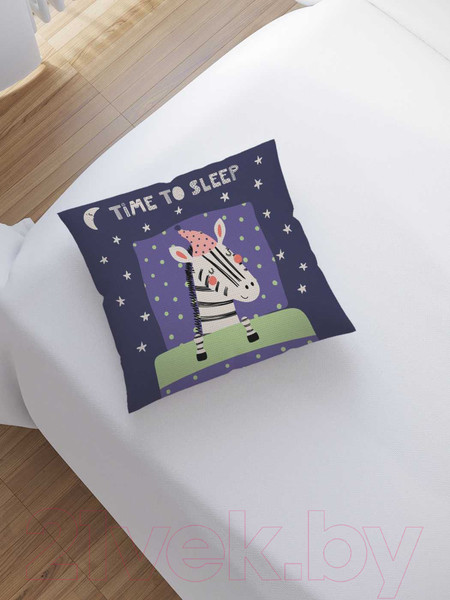 Изображение товара Наволочка декоративная JoyArty Спящая зебра / sl_77321