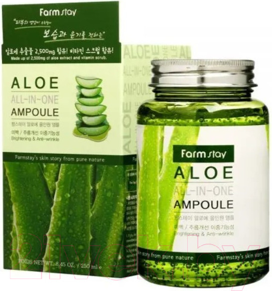 Изображение товара Сыворотка для лица FarmStay Aloe All ln One Ampoule (250мл)