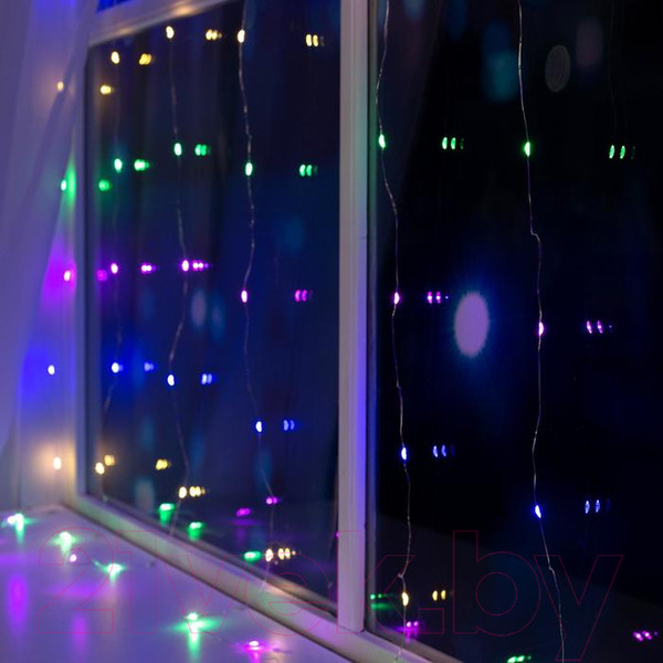 Изображение товара Световой занавес Luazon Rosa 5206145 (1.6x1.6м, мультиколор)