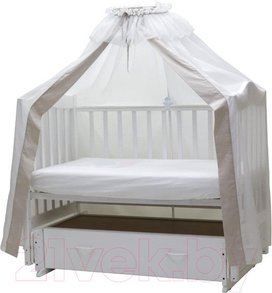 Изображение товара Балдахин на кроватку Топотушки Классик / 111/8 (серый)