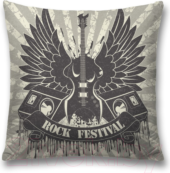 Изображение товара Наволочка декоративная JoyArty Гитара с крыльями / sl_51693
