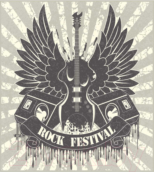 Изображение товара Наволочка декоративная JoyArty Гитара с крыльями / sl_51693