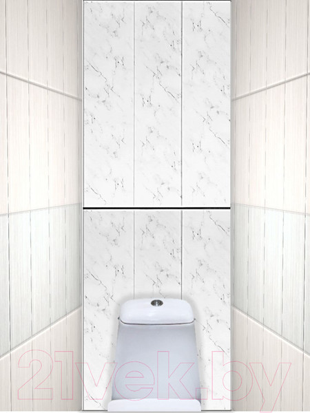 Изображение товара Экран-дверка Comfort Alumin Group Хлопковый мрамор 0.73x2м