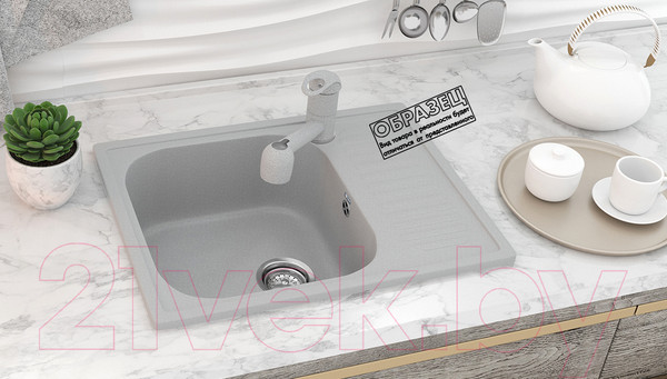 Изображение товара Мойка кухонная Ulgran U-202 (344 ультра-черный)