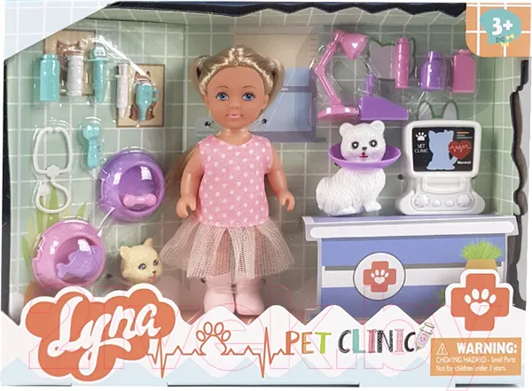 Изображение товара Кукла с аксессуарами Qunxing Toys Эмили в ветклинике / 4613