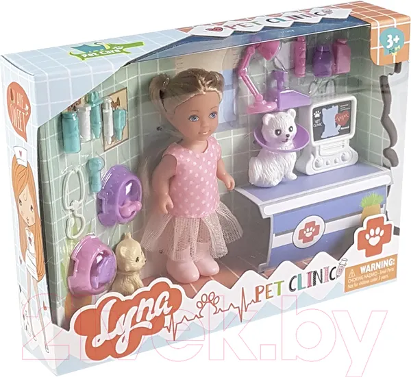 Изображение товара Кукла с аксессуарами Qunxing Toys Эмили в ветклинике / 4613
