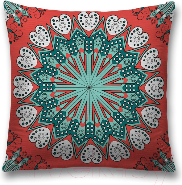 Изображение товара Наволочка декоративная JoyArty Металлические сердца / sl_11142