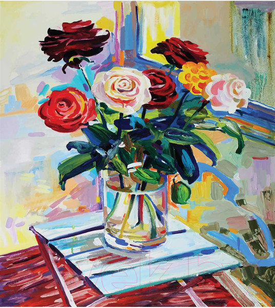 Изображение товара Наволочка декоративная JoyArty Цветочный натюрморт / sl_72065