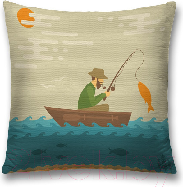 Изображение товара Наволочка декоративная JoyArty Успешная рыбалка / sl_21322