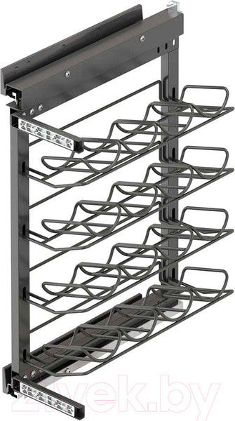 Изображение товара Корзина выдвижная Starax S-2182-A (левое крепление, антрацит)