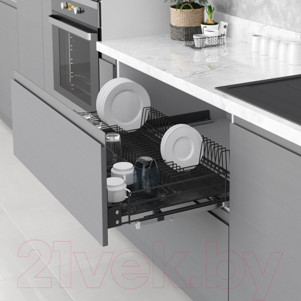 Изображение товара Корзина-сушка выдвижная Starax S-2034-A (антрацит)