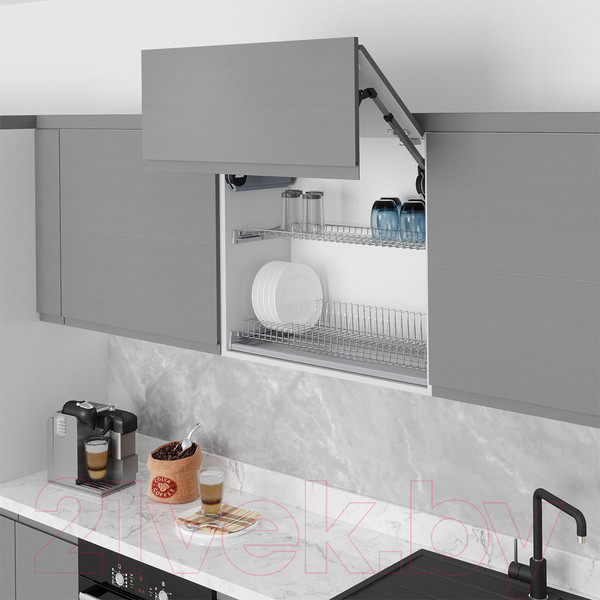 Изображение товара Сушилка для посуды встраиваемая Starax S-5159-С (с алюминиевой рамкой/хром)