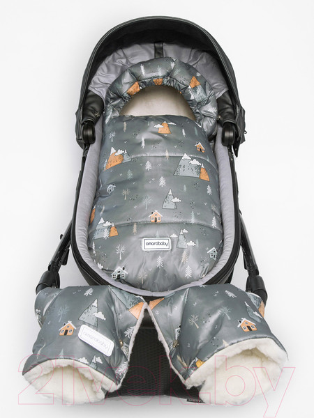 Изображение товара Конверт детский Amarobaby Snowy Baby Горы / AMARO-6102-GR (серый)