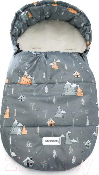 Изображение товара Конверт детский Amarobaby Snowy Baby Горы / AMARO-6102-GR (серый)