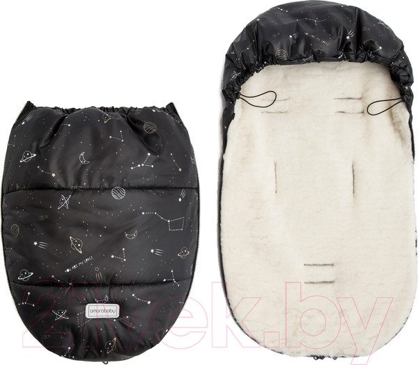 Изображение товара Конверт детский Amarobaby Snowy Baby Космос / AMARO-6102-KS (черный)