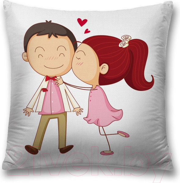 Изображение товара Наволочка декоративная JoyArty Сладкий поцелуй / sl_91940