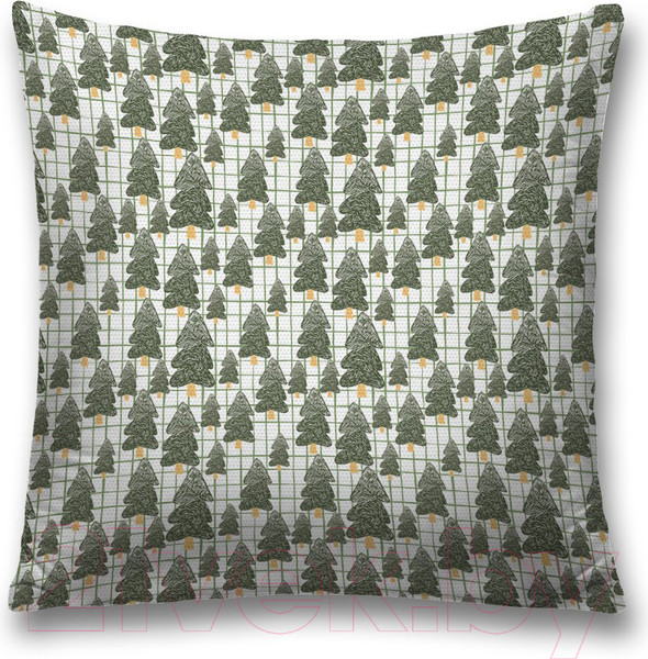 Изображение товара Наволочка декоративная JoyArty Лес с елками зимой / sl_290638