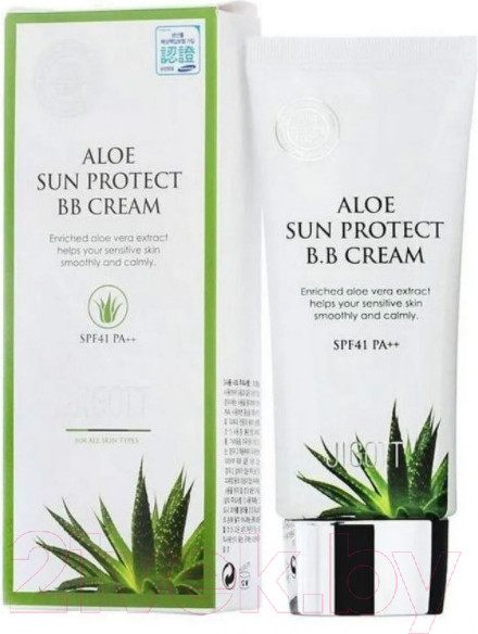 Изображение товара Тональный крем Jigott Aloe Sun Protect B.B Cream SPF41 PA++ (50мл)