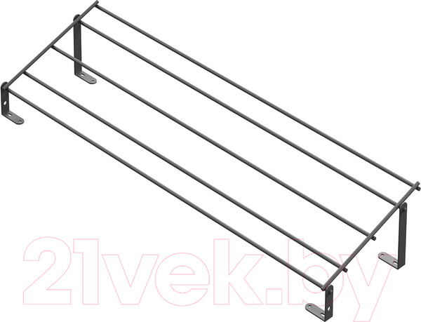 Изображение товара Полка выдвижная Starax Одноуровневая S-6133-A (антрацит)