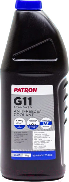 Изображение товара Антифриз Patron G11 Blue / PCF3001 (0.87л)