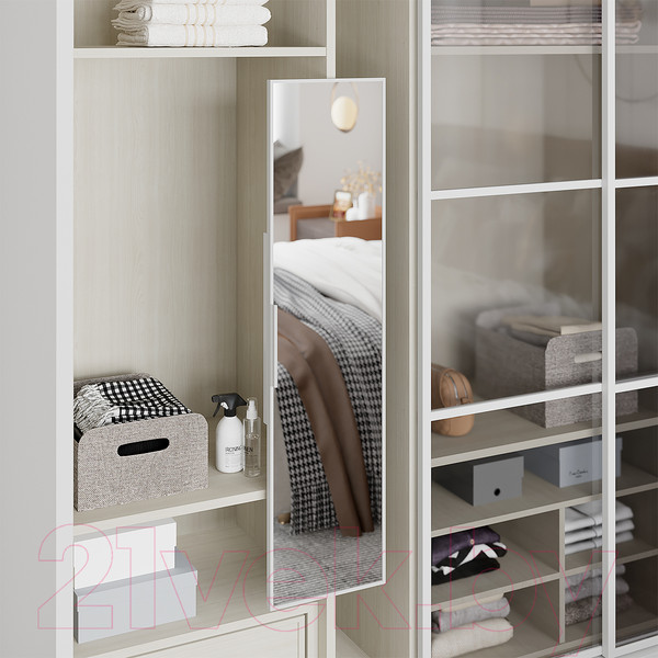 Изображение товара Зеркало для шкафа Starax S-6612-W (белый)