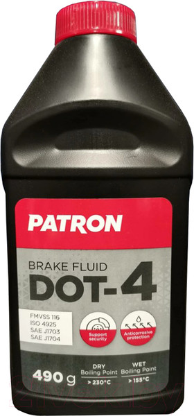 Изображение товара Тормозная жидкость Patron DOT-4 / PBF450 (490г)