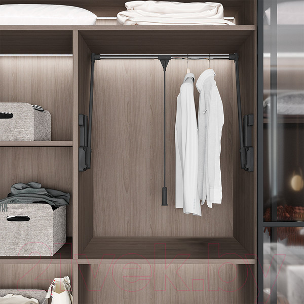 Изображение товара Пантограф мебельный Starax S-6014-A (15кг, антрацит)