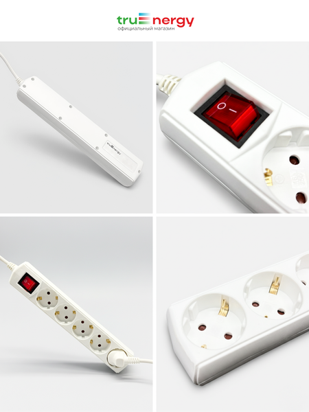 Изображение товара Удлинитель Truenergy ПВС 3x1мм.кв. / 15109 (5м)