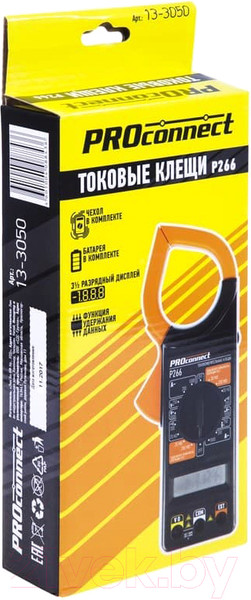 Изображение товара Клещи токоизмерительные PROconnect P266 (13-3050)