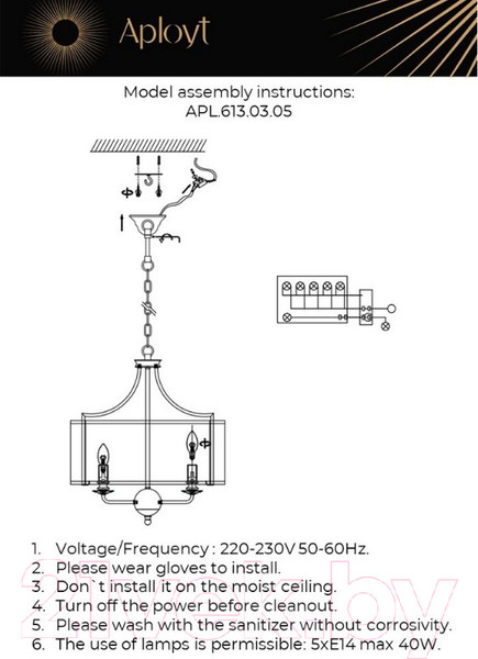 Изображение товара Люстра Aployt Korin APL.613.03.05