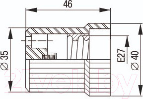 Изображение товара Электропатрон IEK EPC10-04-01-K01