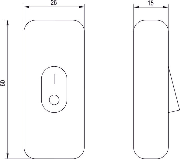 Изображение товара Выключатель для светильника IEK WUP20-02-K02