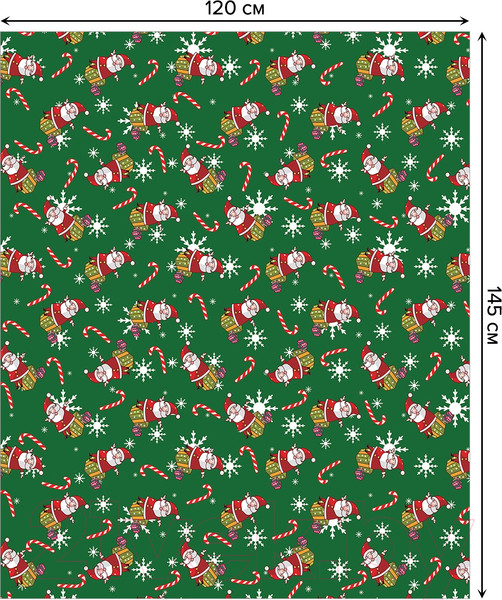 Изображение товара Скатерть JoyArty Санта клаус во сне / tc_6837 (120x145)