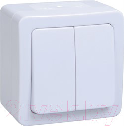 Изображение товара Выключатель IEK Гермес Plus EVMP20-K01-10-54-EC (белый)