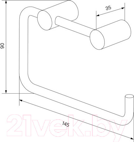 Изображение товара Держатель для туалетной бумаги IDDIS Petite PETBL00i43