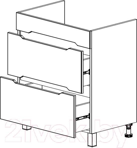 Изображение товара Тумба под умывальник СанитаМебель Сизаль 64.750
