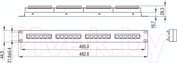 Изображение товара Патч-панель ITK PP24-1UC5EU-D05