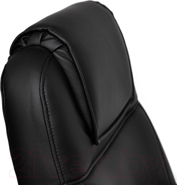 Изображение товара Кресло офисное Tetchair Bergamo (хром/кожзам черный)